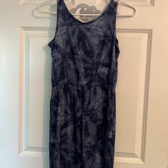 😁SMILY FACE🫩EMOJI JUMPSUIT TIEDYE BLUE🫶🏼 LARGE 10/12 NWT 🏷️ OLD NAVY - Picture 8 of 8